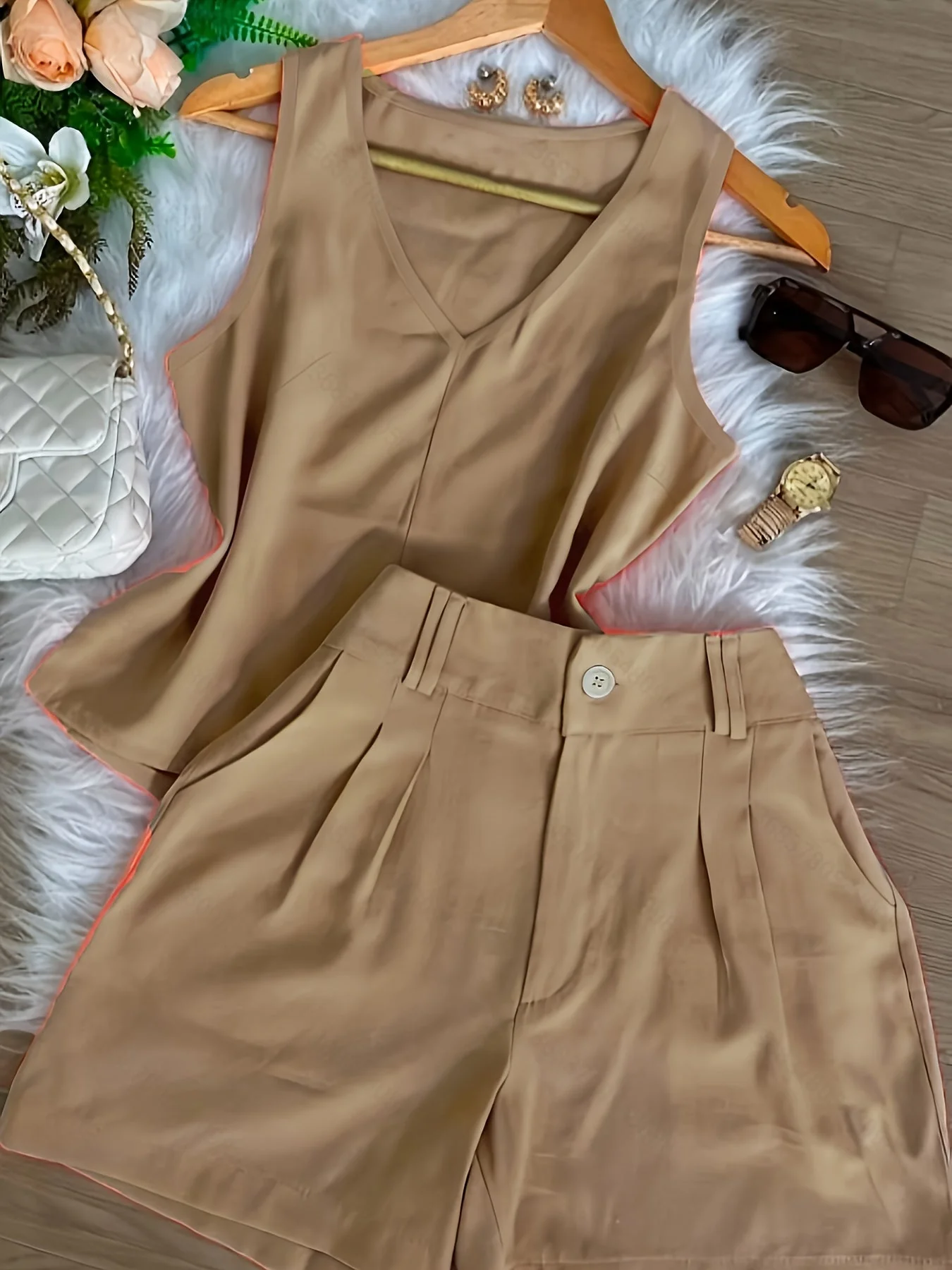 Ensemble Débardeur et Short Femme Style Décontracté Chic Été - Image 9