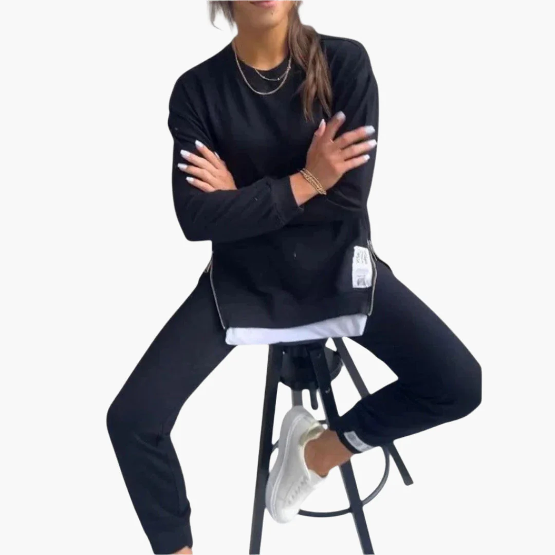 Ensemble décontracté femme confort style moderne pour la maison et sorties - Image 2