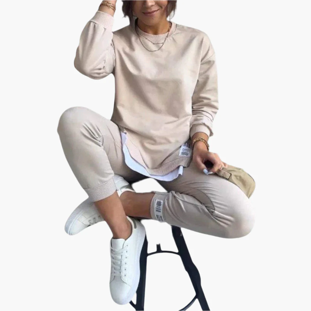 Ensemble décontracté femme confort style moderne pour la maison et sorties - Image 3