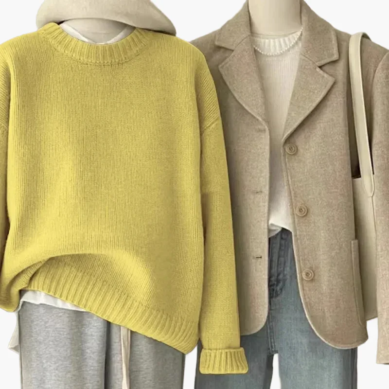 Pull ample femme style coréen – look quotidien décontracté et élégant - Image 11