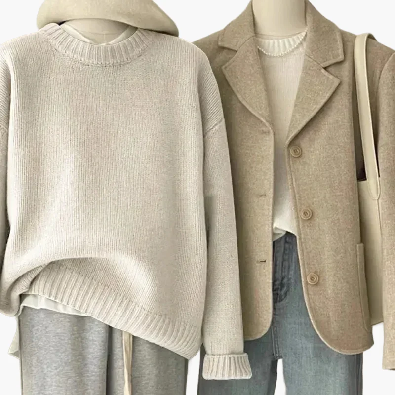 Pull ample femme style coréen – look quotidien décontracté et élégant - Image 2