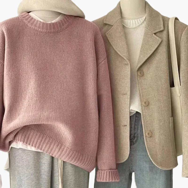 Pull ample femme style coréen – look quotidien décontracté et élégant - Image 3