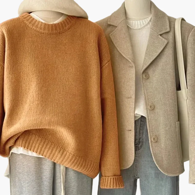 Pull ample femme style coréen – look quotidien décontracté et élégant - Image 5