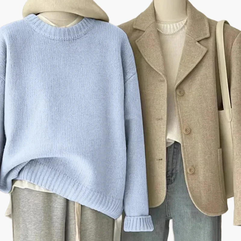 Pull ample femme style coréen – look quotidien décontracté et élégant - Image 6