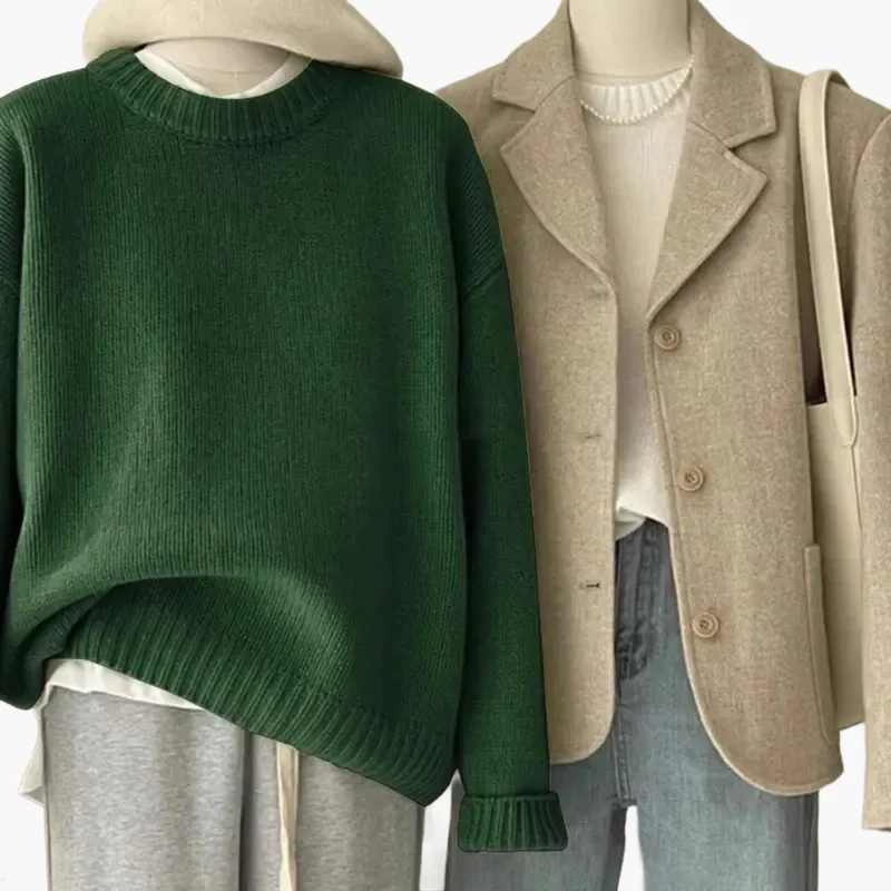 Pull ample femme style coréen – look quotidien décontracté et élégant - Image 7