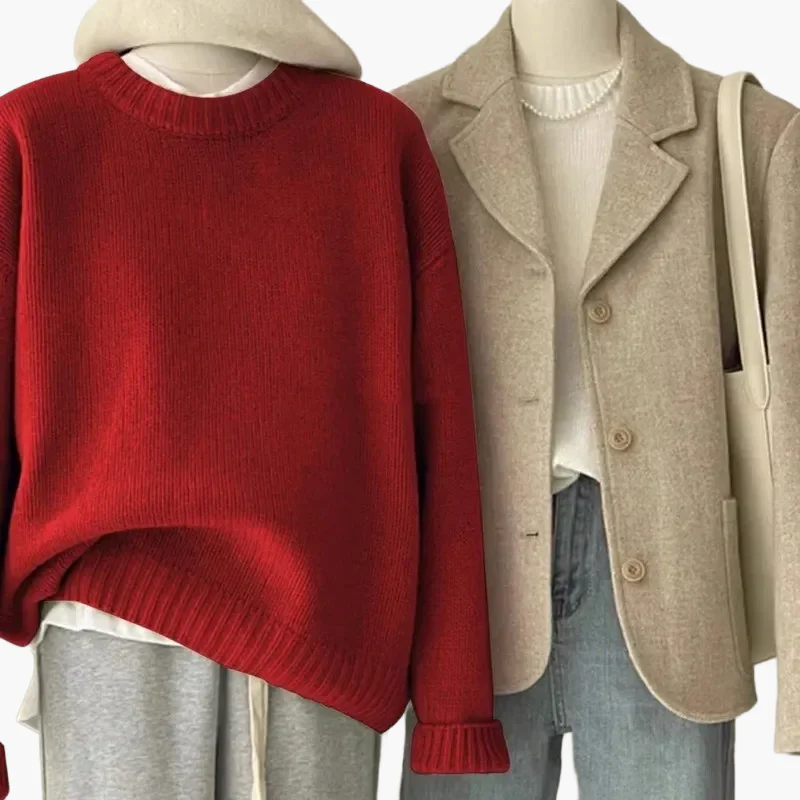 Pull ample femme style coréen – look quotidien décontracté et élégant - Image 8