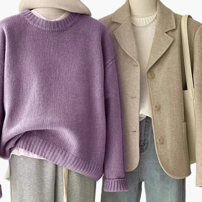 Pull ample femme style coréen – look quotidien décontracté et élégant - Image 9