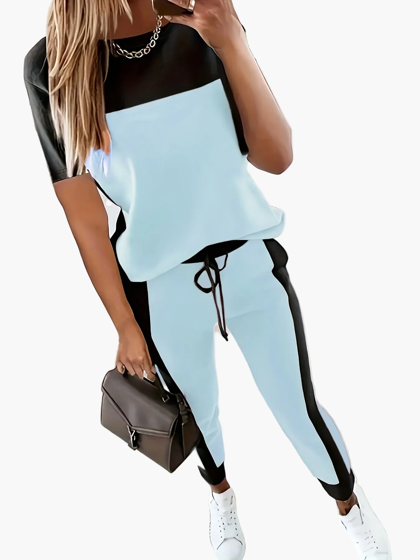Ensemble décontracté femme style urbain chic pour loisirs et sorties - Image 3
