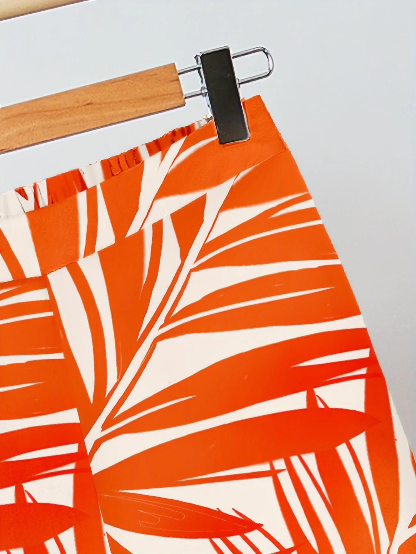 Ensemble décontracté femme – Tenue chic tropicale à motif feuillage, style ample idéal été et vacances - Image 6