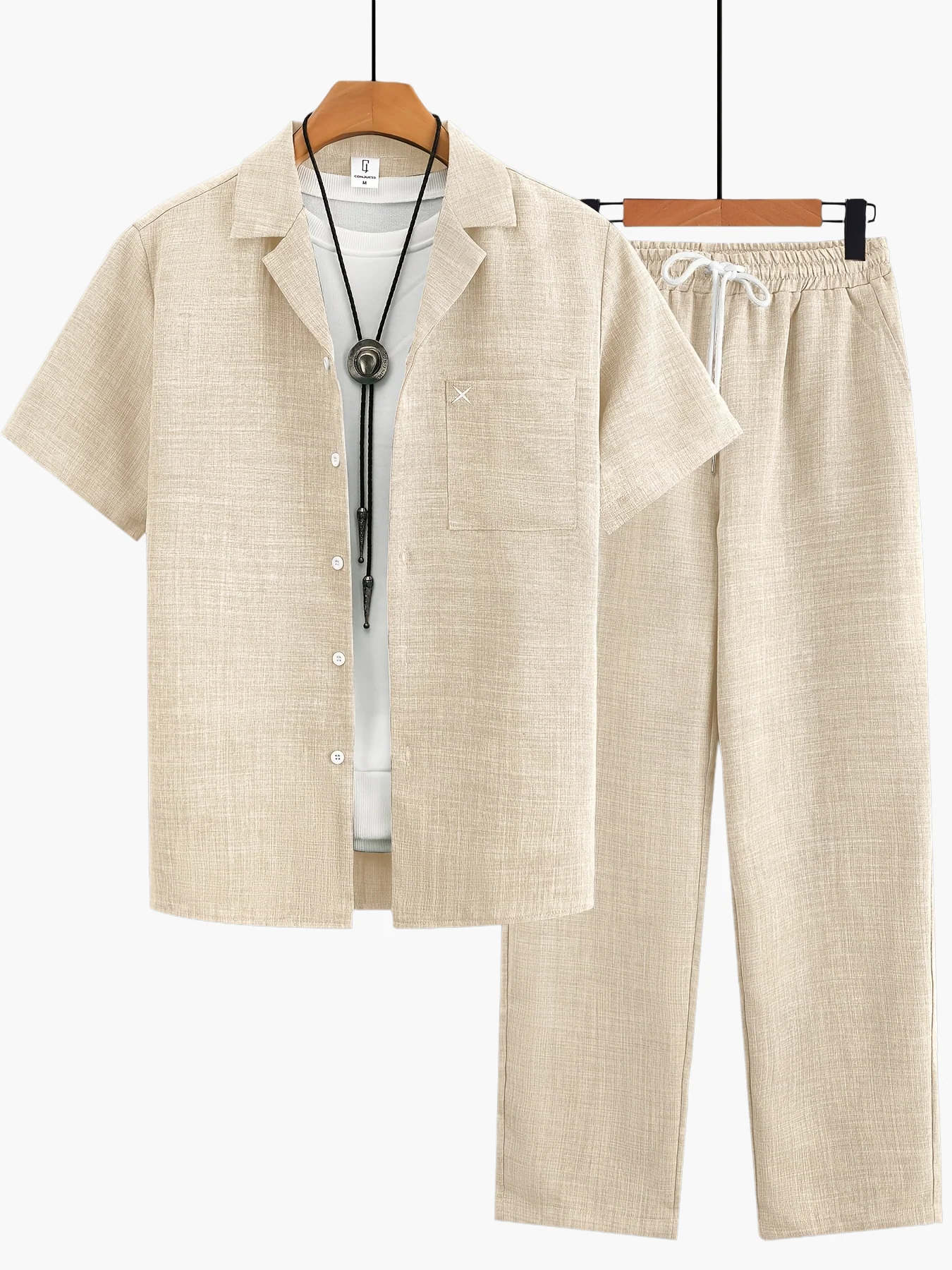 Ensemble décontracté pour homme à manches courtes – Style moderne idéal pour toutes occasions - Image 11