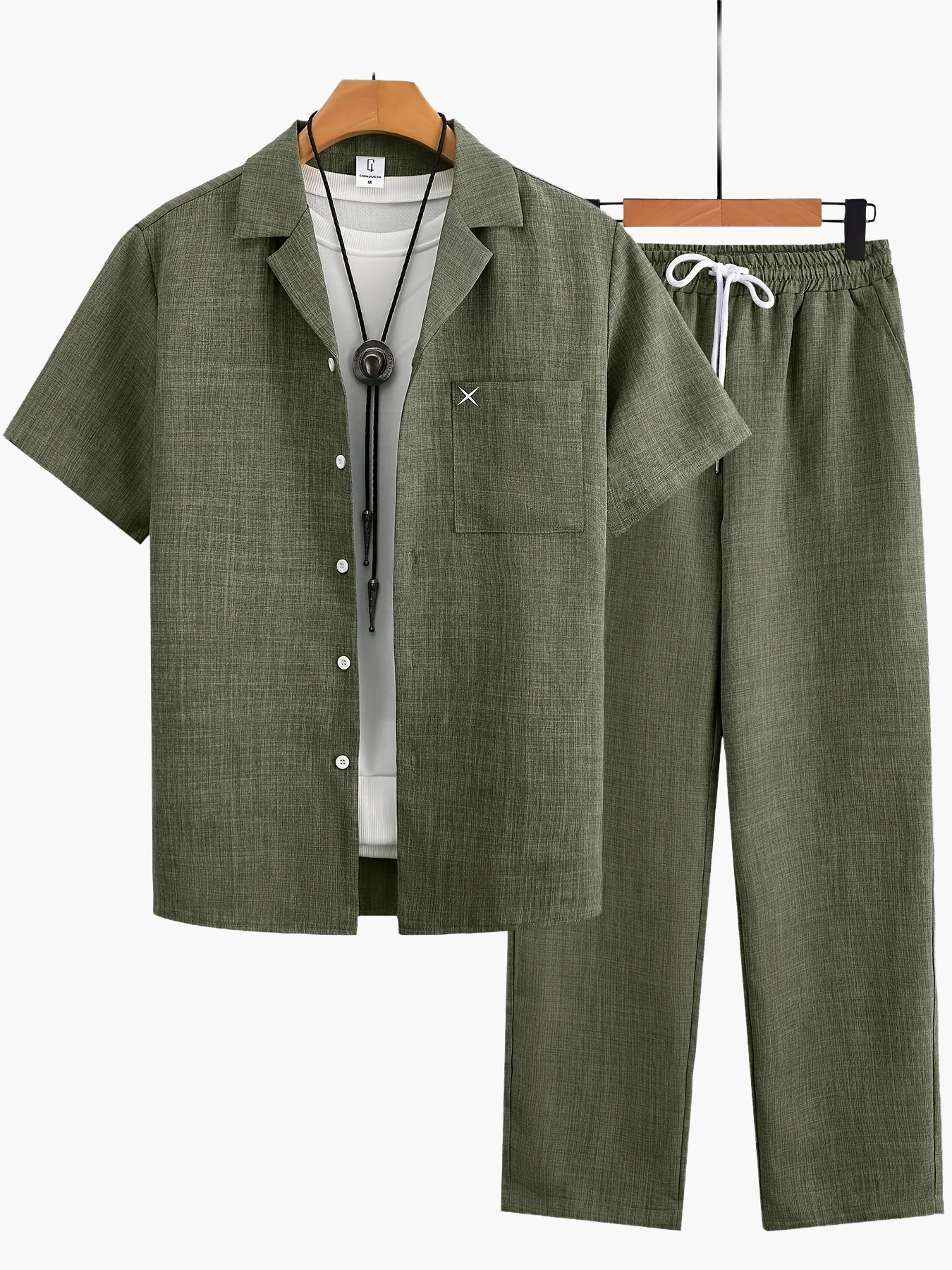 Ensemble décontracté pour homme à manches courtes – Style moderne idéal pour toutes occasions - Image 13