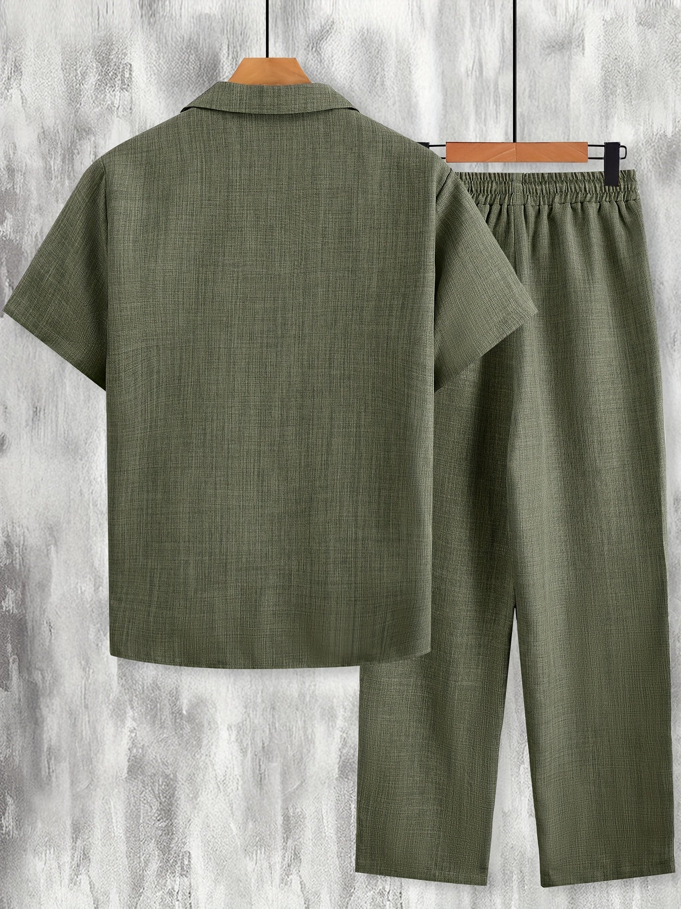 Ensemble décontracté pour homme à manches courtes – Style moderne idéal pour toutes occasions - Image 5
