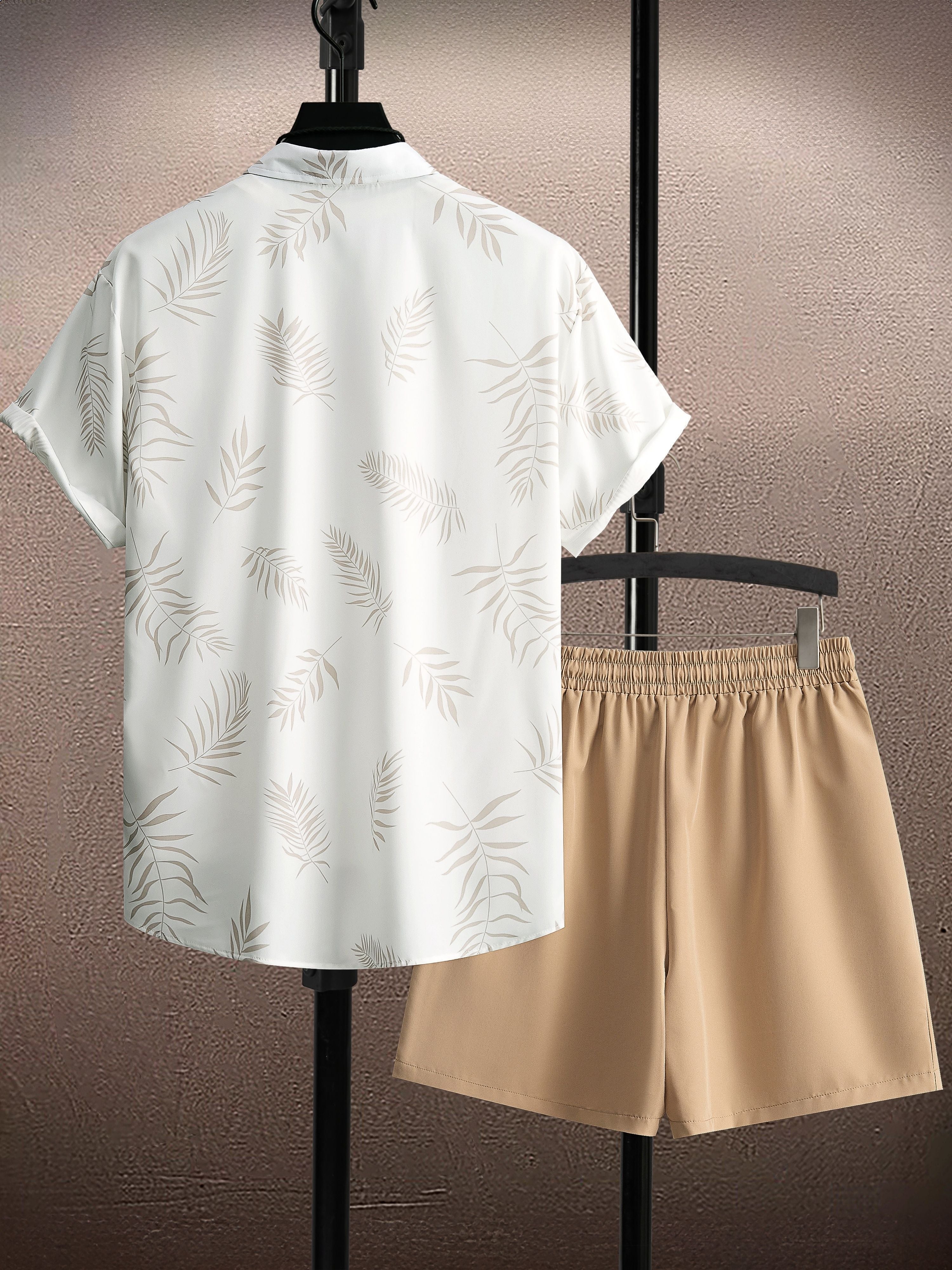 Ensemble décontracté homme style tropical pour vacances et sorties estivales - Image 2