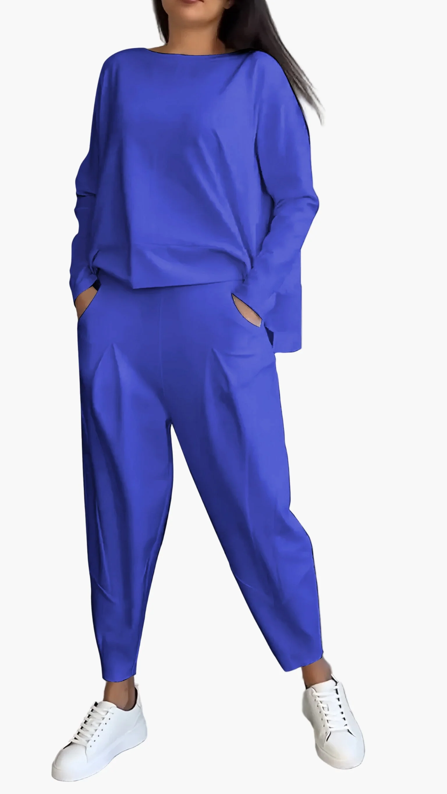 Ensemble détente deux pièces style décontracté pour femme – confort chic pour la maison et les sorties - Image 12