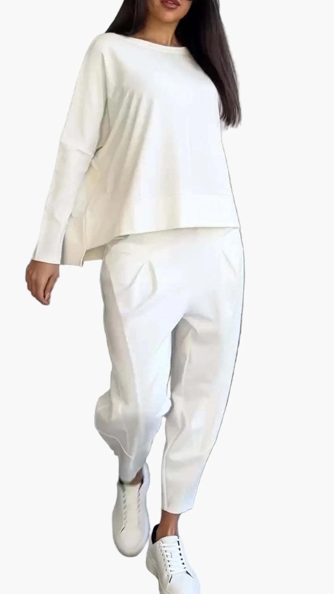 Ensemble détente deux pièces style décontracté pour femme – confort chic pour la maison et les sorties - Image 6