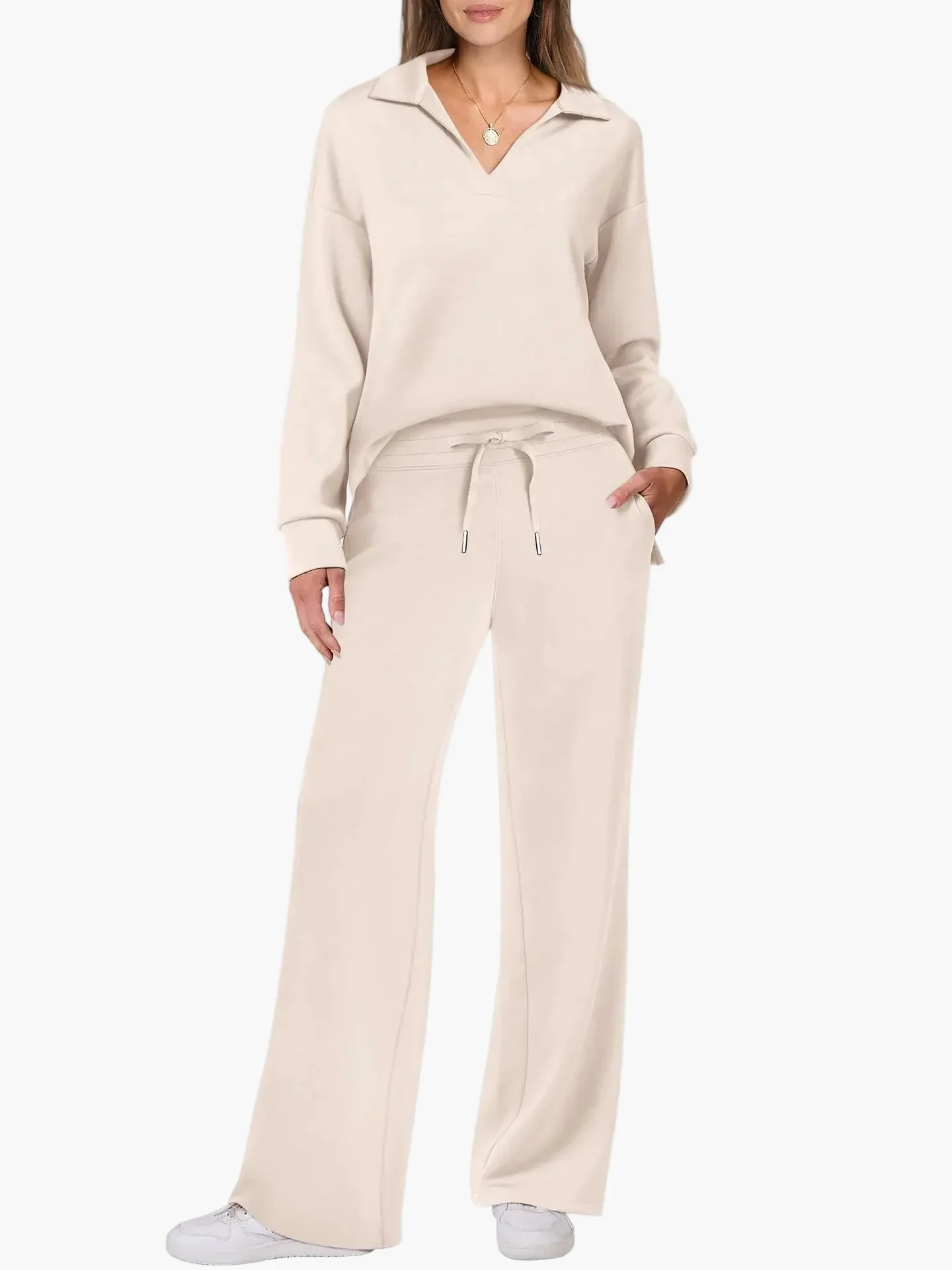 Ensemble de détente femme style lounge coupe ample survêtement confortable - Image 12