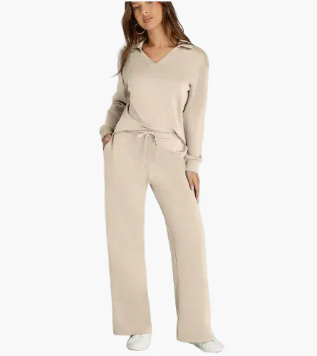 Ensemble de détente femme style lounge coupe ample survêtement confortable - Image 8