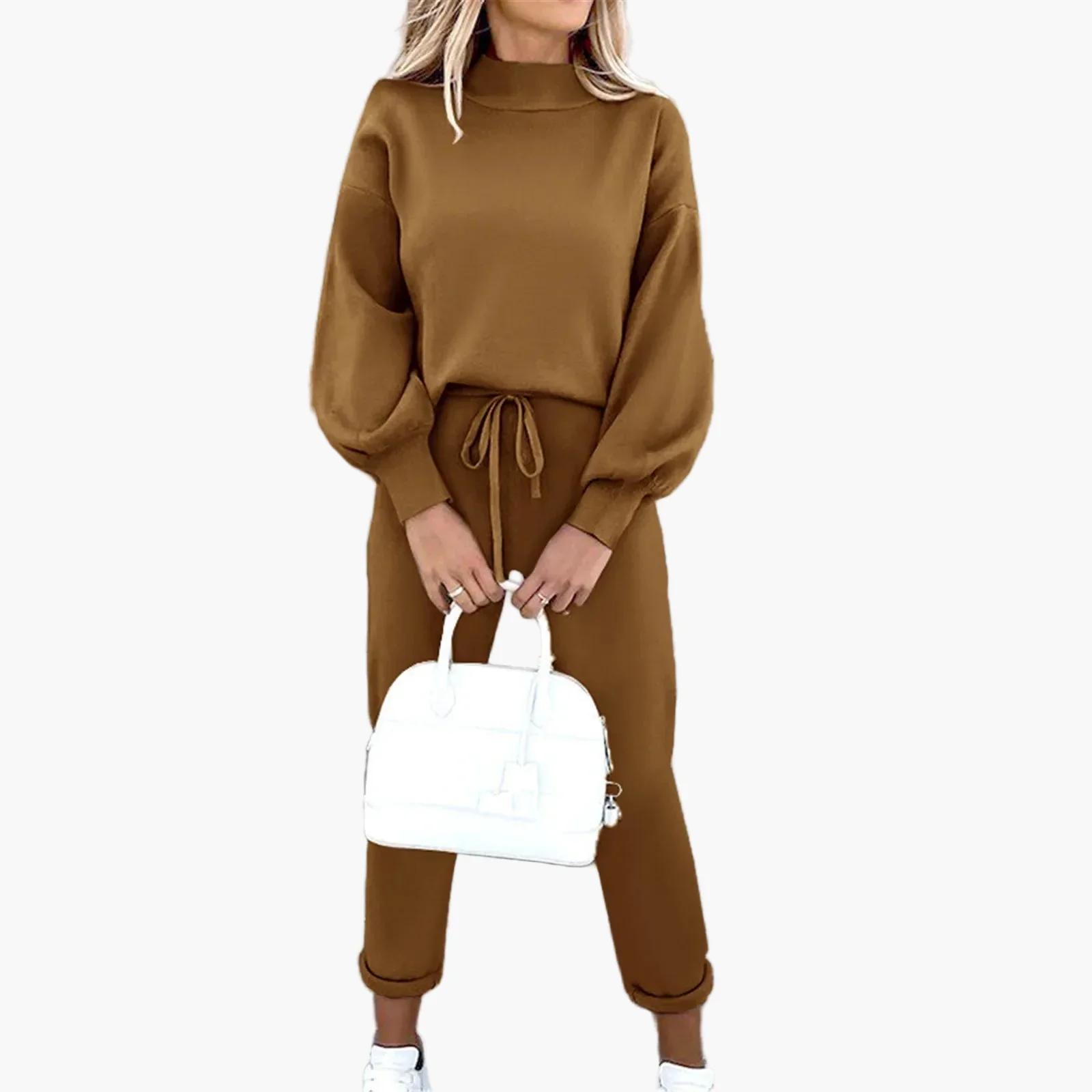 Ensemble Deux Pièces Femme Style Décontracté Chic pour Loisirs et Ville - Image 2