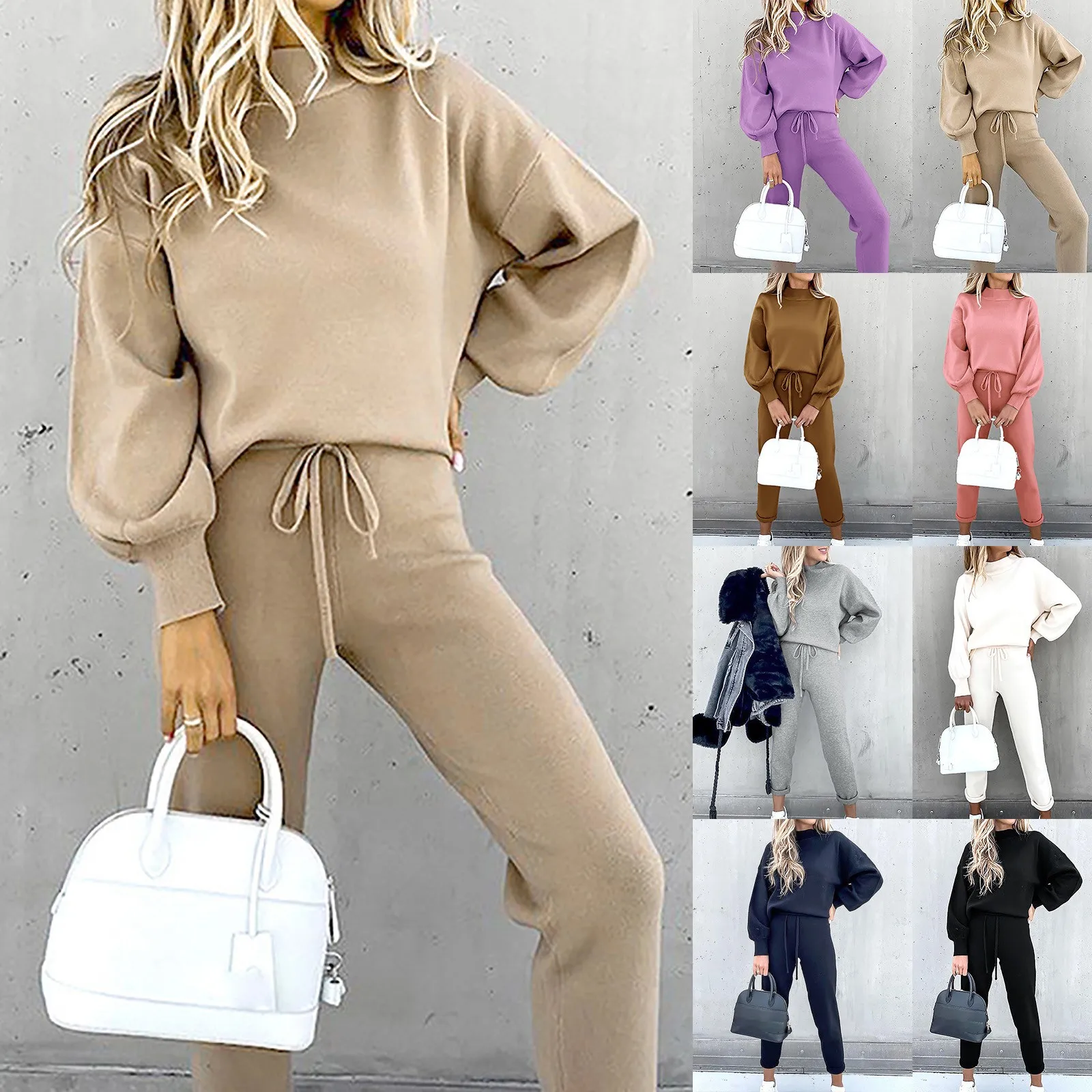Ensemble Deux Pièces Femme Style Décontracté Chic pour Loisirs et Ville - Image 9
