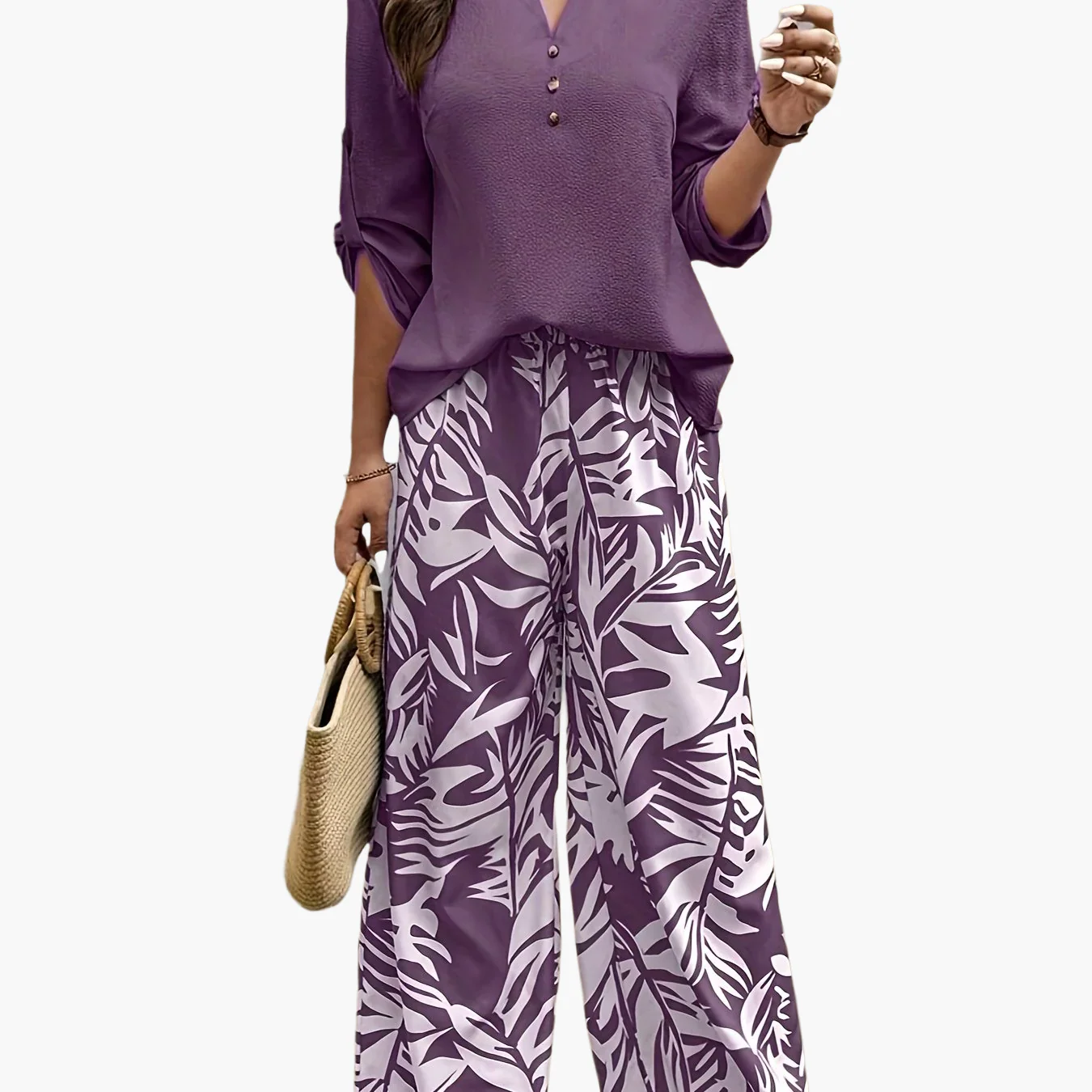 Ensemble élégant pour femme, style décontracté chic, idéal printemps/été - Image 10