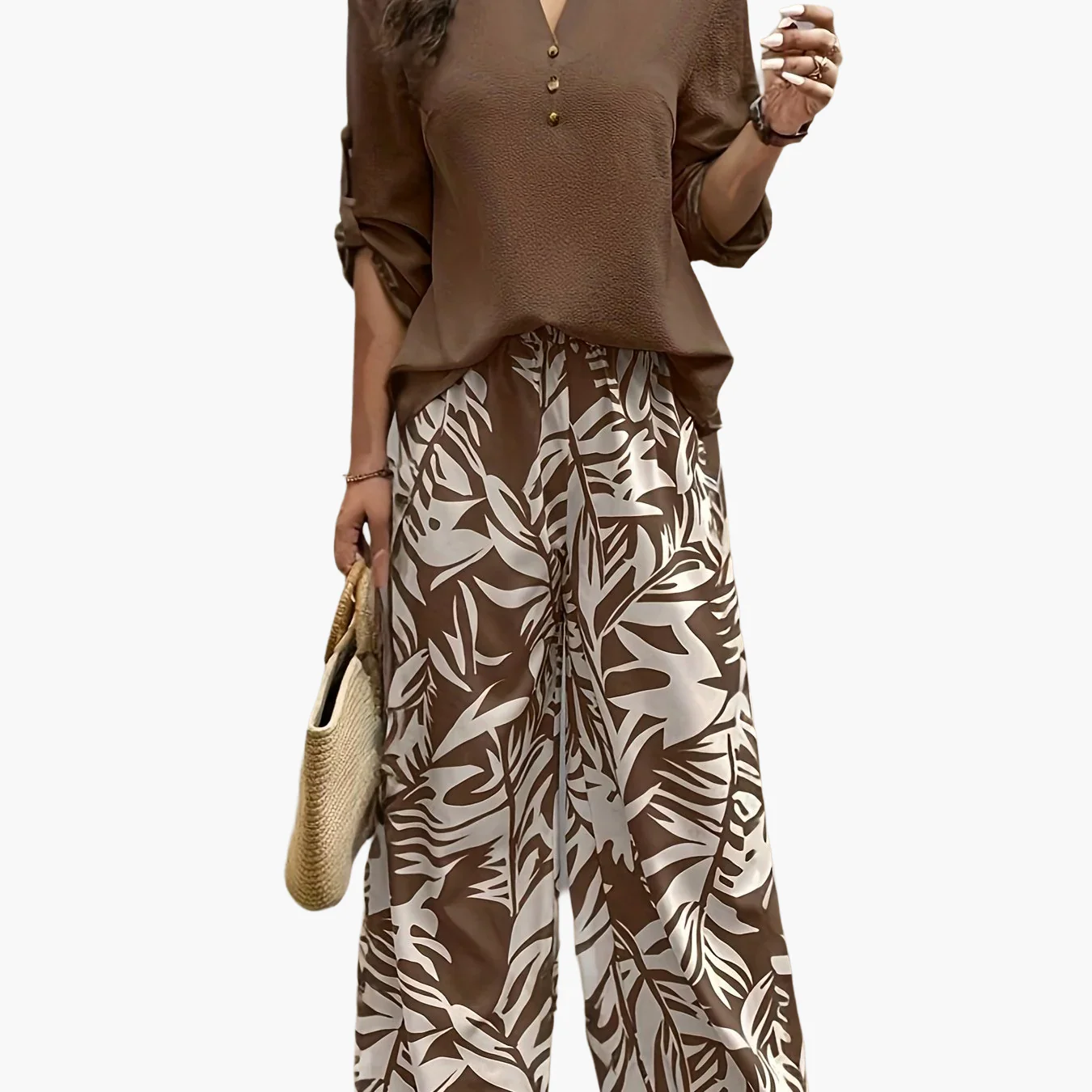 Ensemble élégant pour femme, style décontracté chic, idéal printemps/été - Image 8