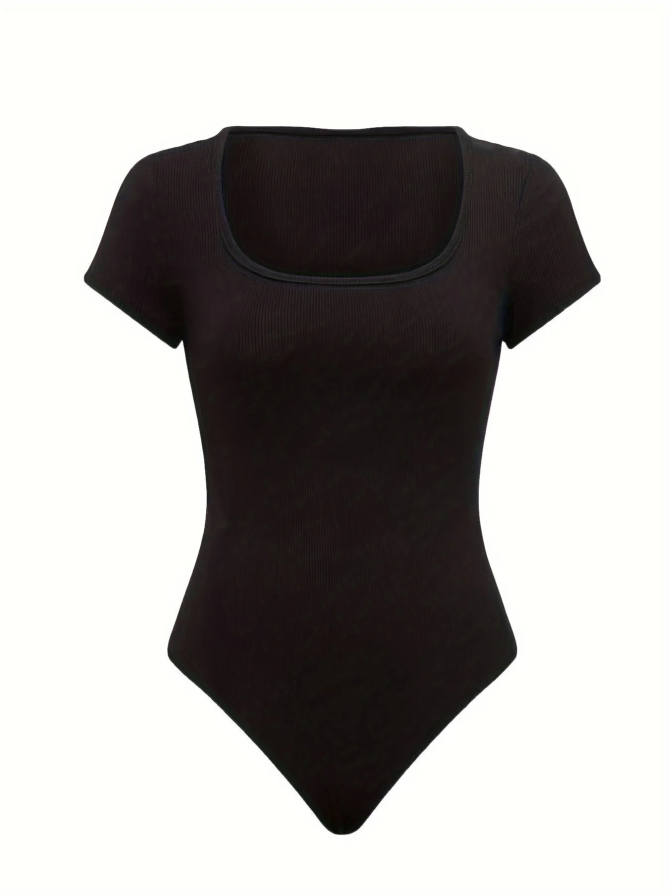 Ensemble Femme Body Col Carré et Pantalon Large Taille Haute Style Décontracté Printemps Été - Image 10