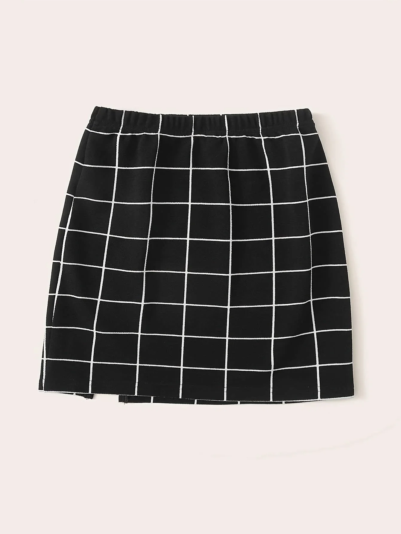 Ensemble Femme Chic à Carreaux Style Épaule Dénudée – Idéal Printemps Été - Image 5