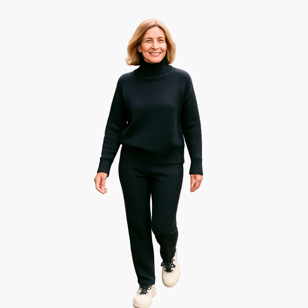 Ensemble Femme Pull Col Roulé et Pantalon Style Décontracté Élégant - Image 6