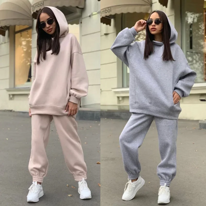 Ensemble Jogging Oversize Femme Style Décontracté Urbain - Image 10