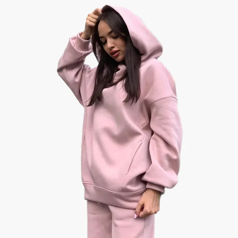 Ensemble Jogging Oversize Femme Style Décontracté Urbain - Image 5