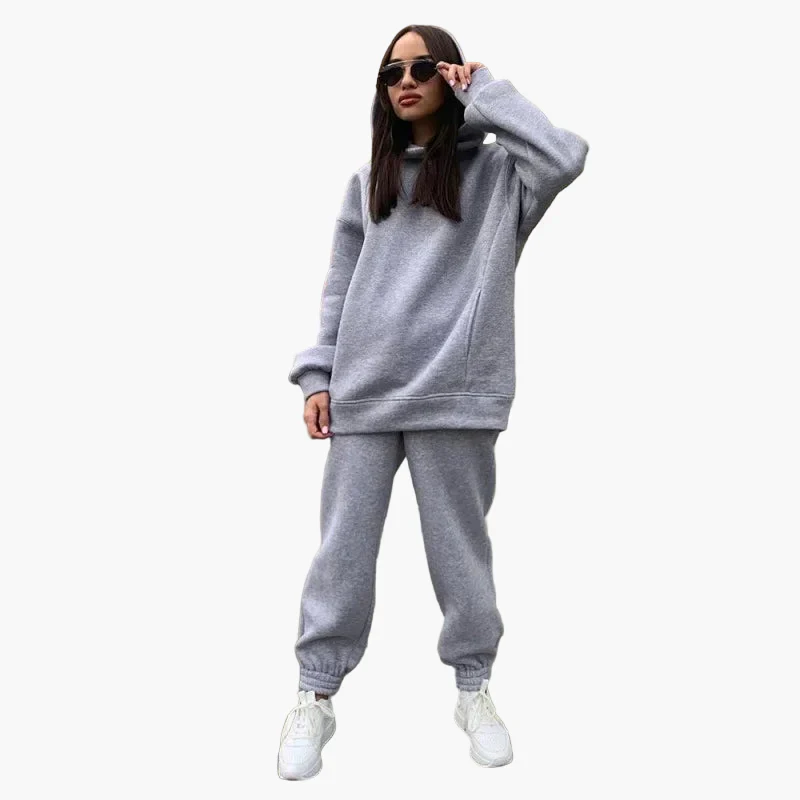 Ensemble Jogging Oversize Femme Style Décontracté Urbain - Image 6