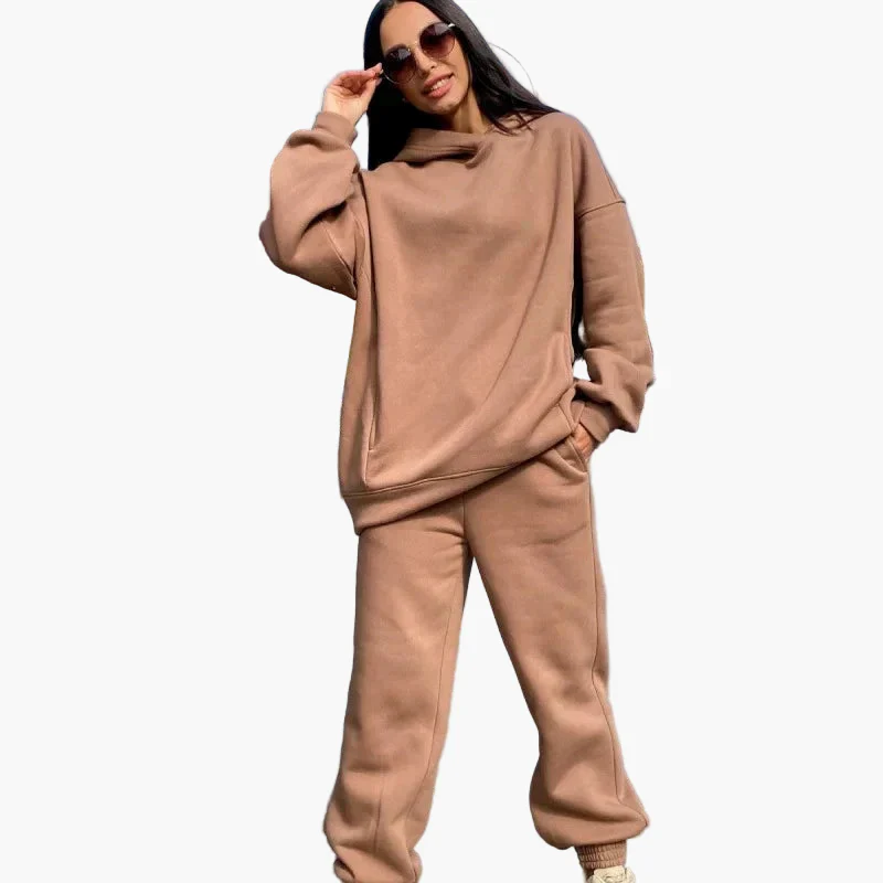 Ensemble Jogging Oversize Femme Style Décontracté Urbain - Image 7