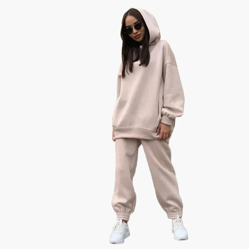 Ensemble Jogging Oversize Femme Style Décontracté Urbain - Image 8