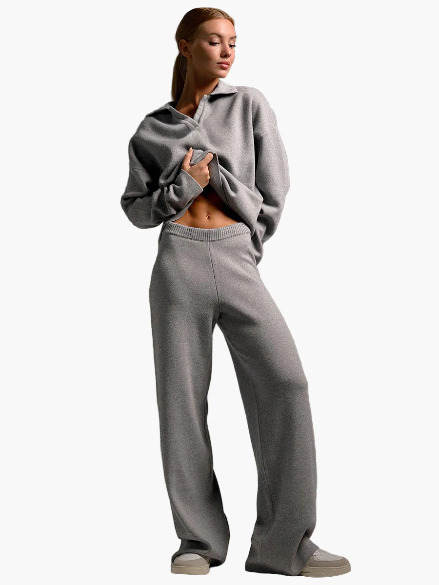 Ensemble Loungewear Femme - Style Décontracté avec Pull Oversize et Pantalon Large - Image 10