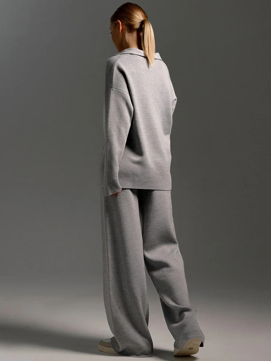 Ensemble Loungewear Femme - Style Décontracté avec Pull Oversize et Pantalon Large - Image 12