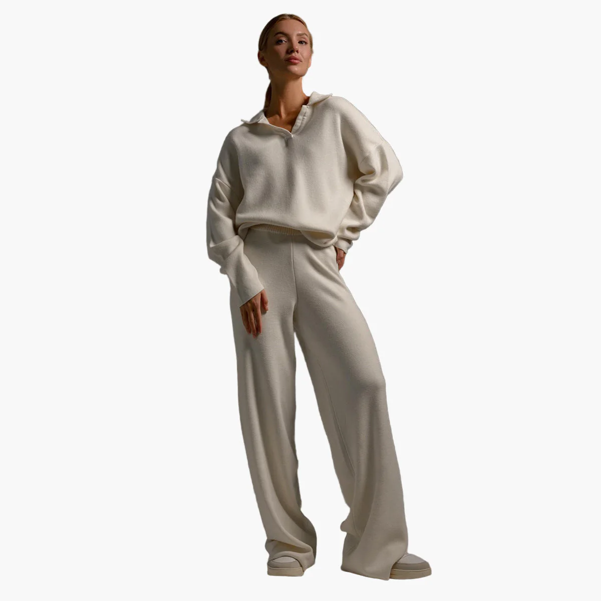 Ensemble Loungewear Femme - Style Décontracté avec Pull Oversize et Pantalon Large - Image 13