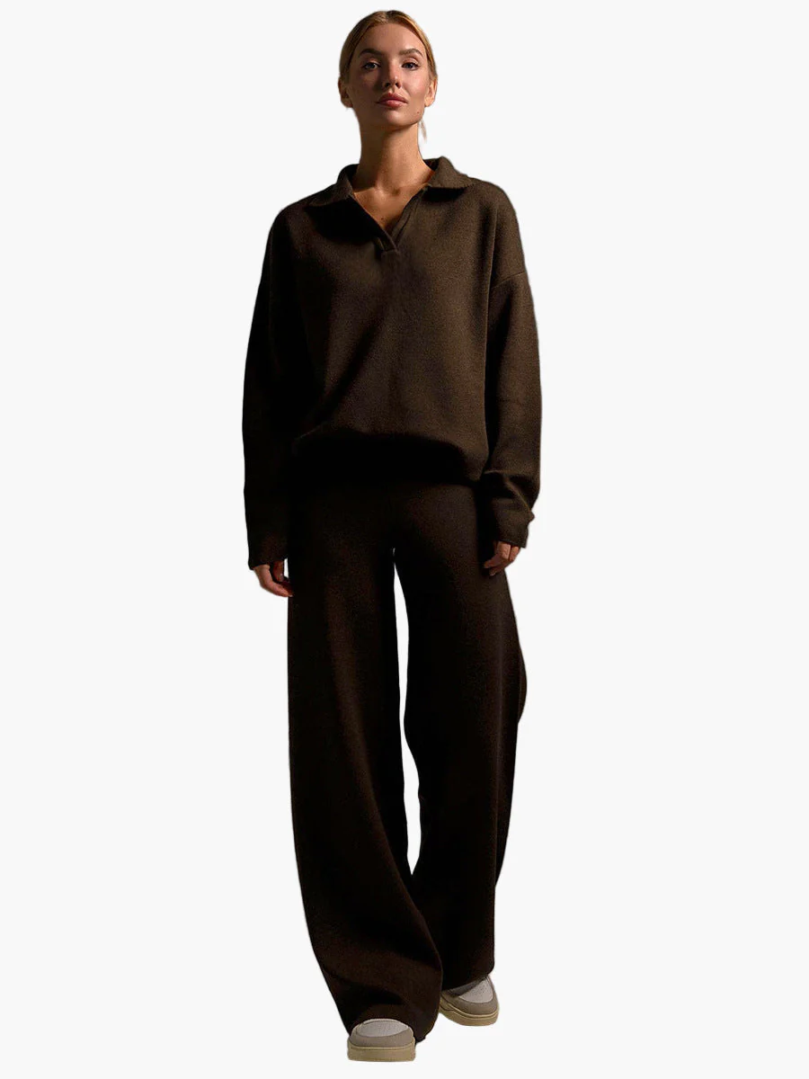 Ensemble Loungewear Femme - Style Décontracté avec Pull Oversize et Pantalon Large - Image 8