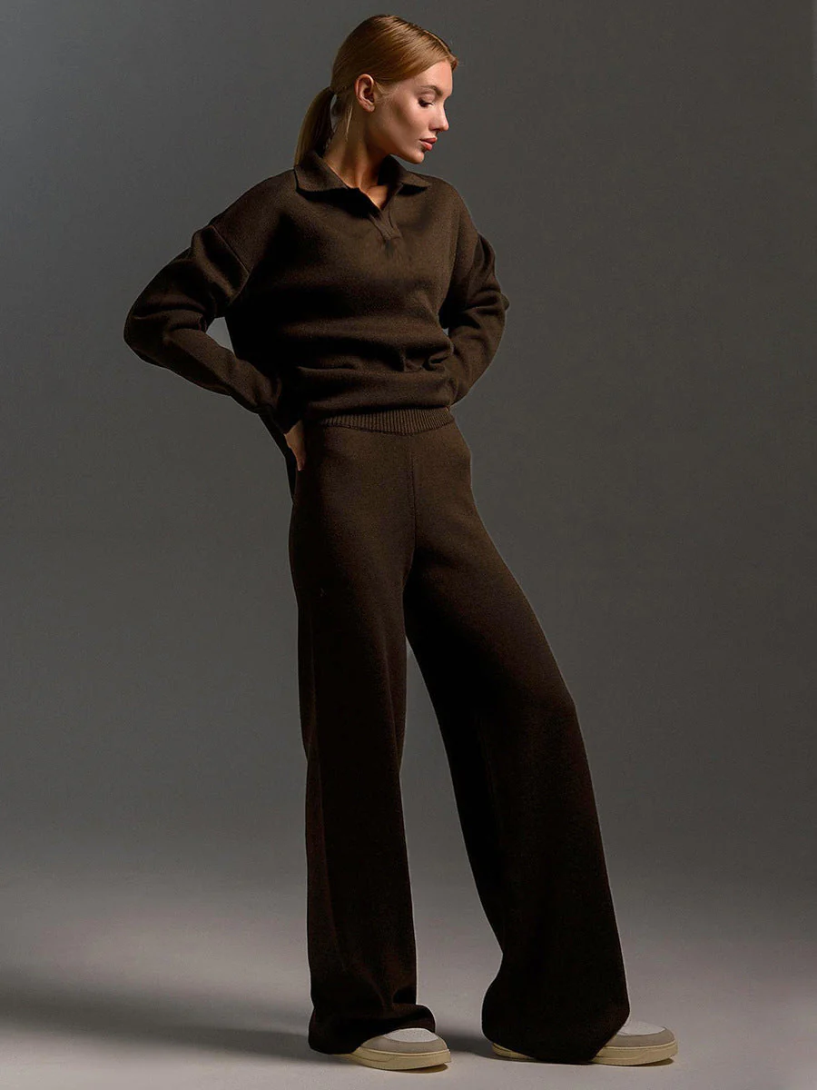 Ensemble Loungewear Femme - Style Décontracté avec Pull Oversize et Pantalon Large - Image 9
