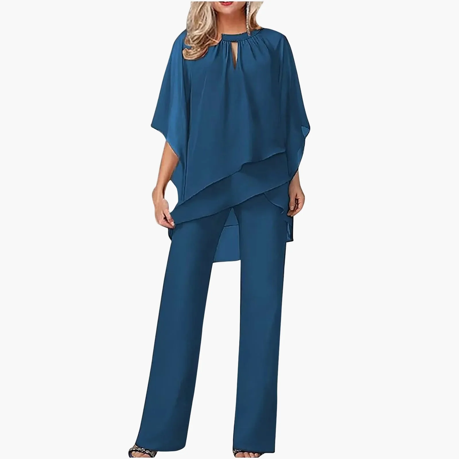 Ensemble Pantalon Élégant Femme Style Festif et Chic pour Occasions Formelles - Image 5