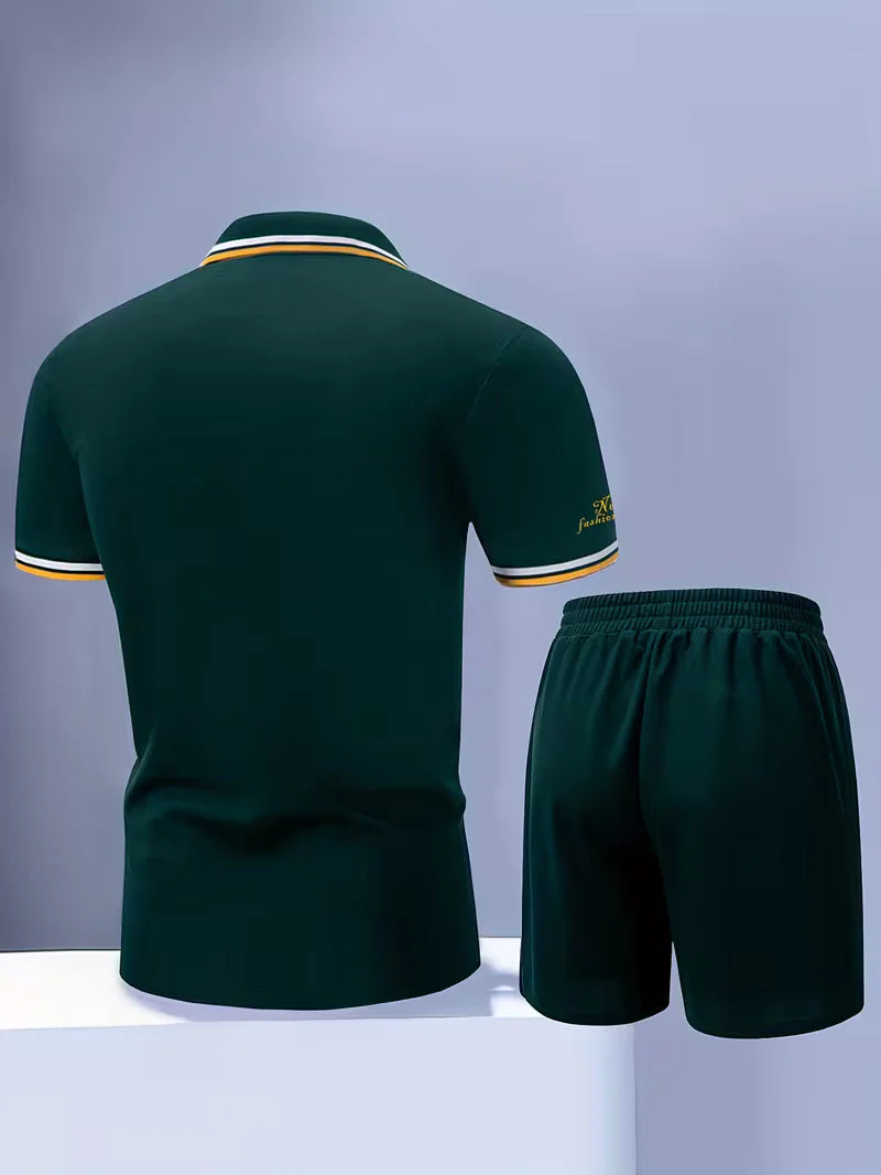 Ensemble polo et short décontracté pour homme – Style moderne idéal pour l'été - Image 3