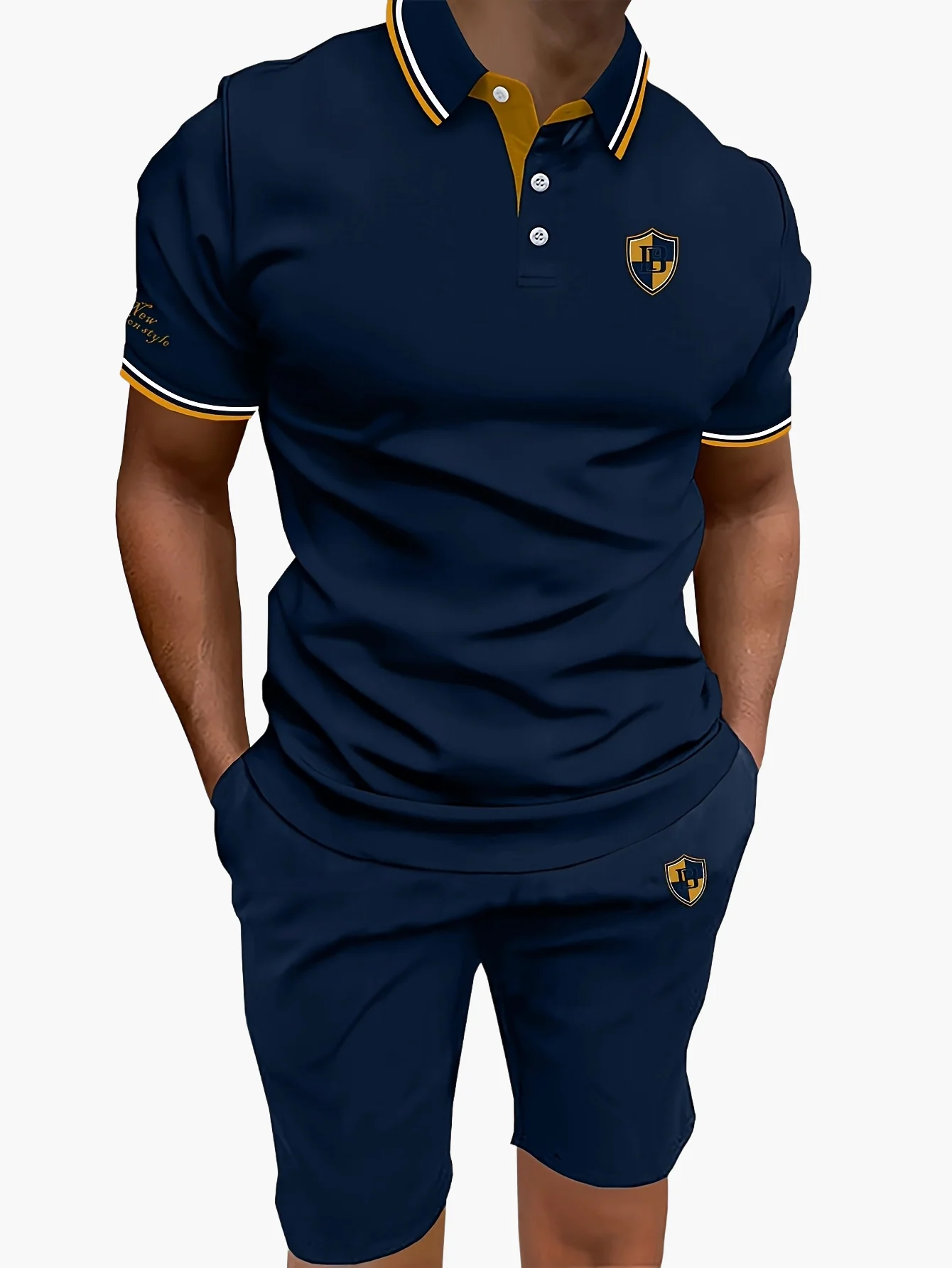 Ensemble polo et short décontracté pour homme – Style moderne idéal pour l'été - Image 4