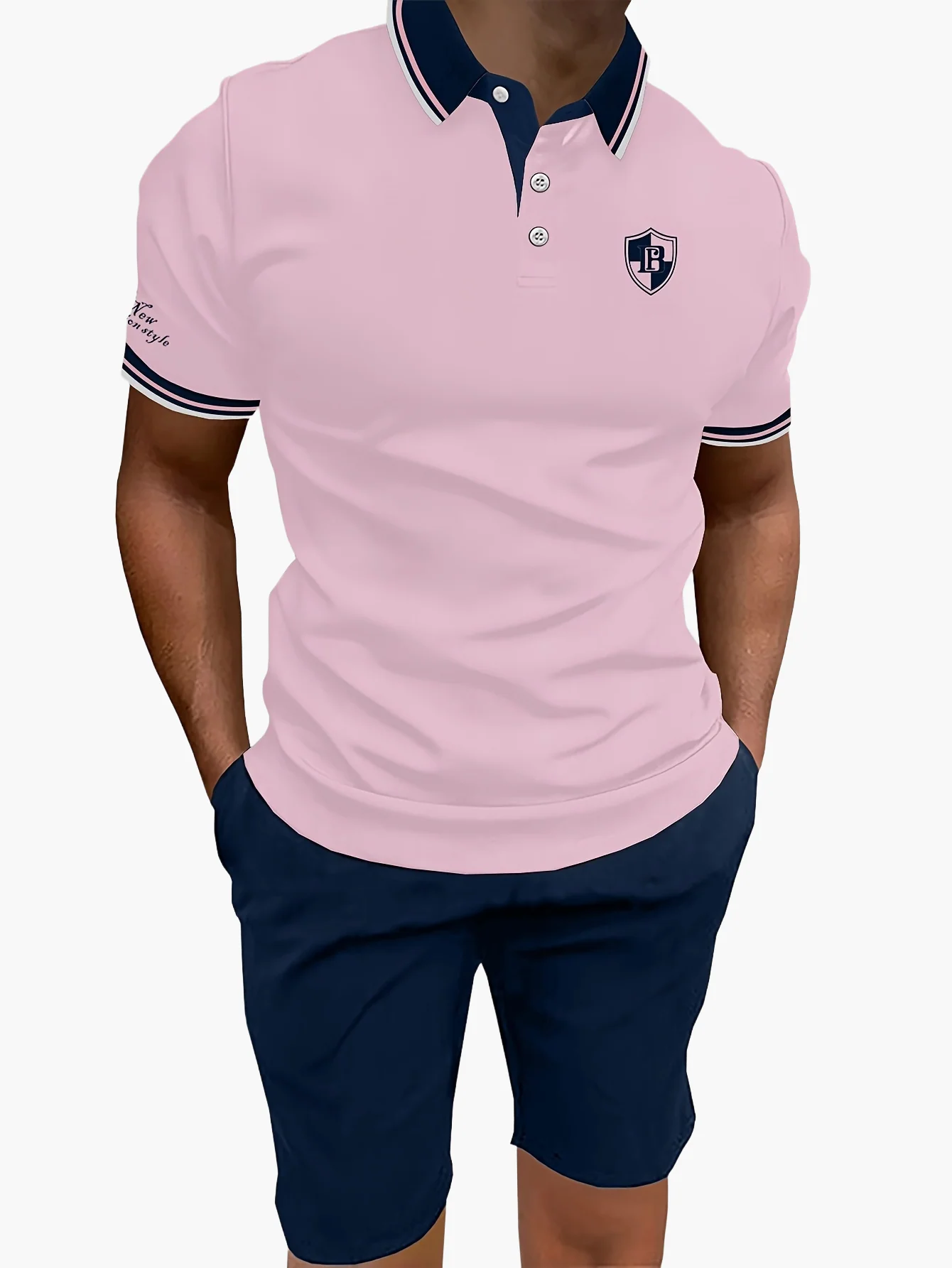 Ensemble polo et short décontracté pour homme – Style moderne idéal pour l'été - Image 6