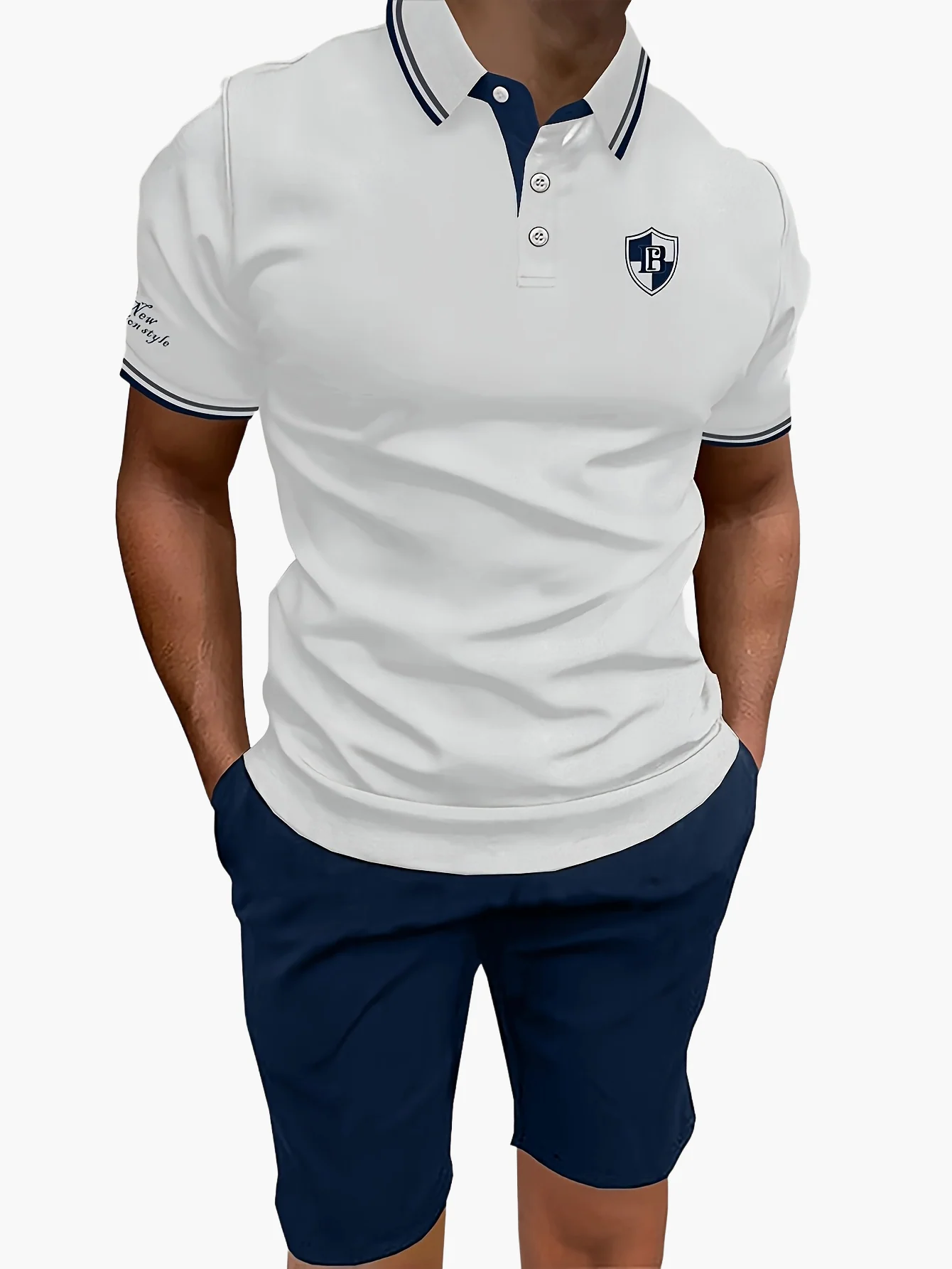 Ensemble polo et short décontracté pour homme – Style moderne idéal pour l'été - Image 7