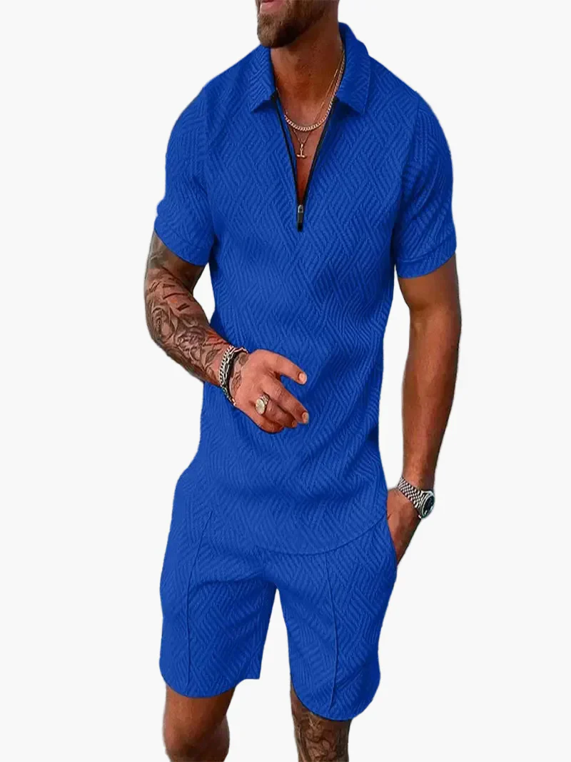 Ensemble polo et short style casual pour homme – Élégance décontractée estivale - Image 9