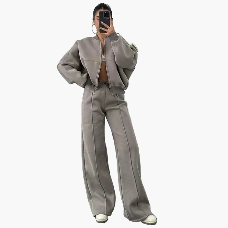 Ensemble Survêtement Décontracté Femme - Style Moderne et Confort Quotidien - Image 2