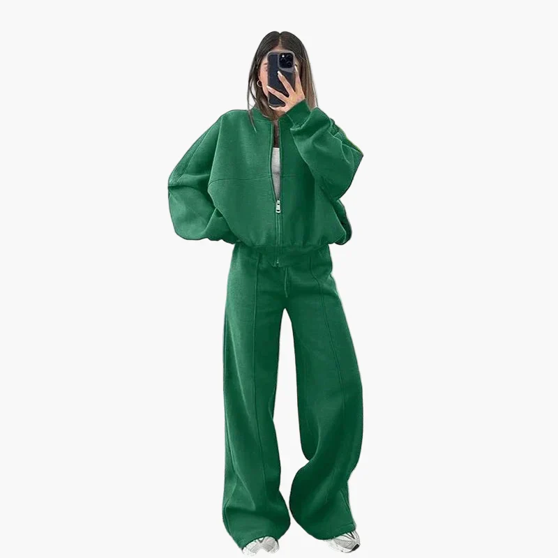 Ensemble Survêtement Décontracté Femme - Style Moderne et Confort Quotidien - Image 3