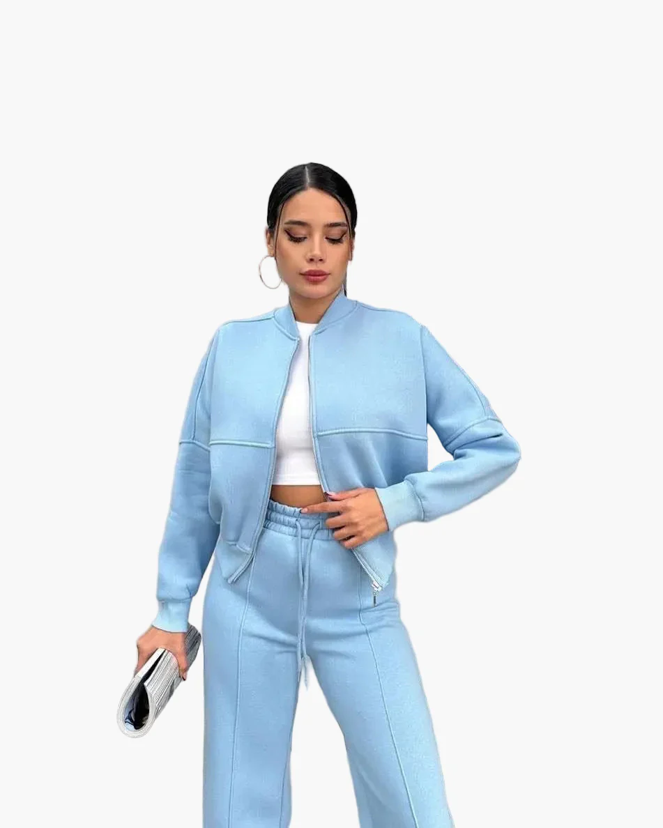 Ensemble Survêtement Décontracté Femme - Style Moderne et Confort Quotidien - Image 9