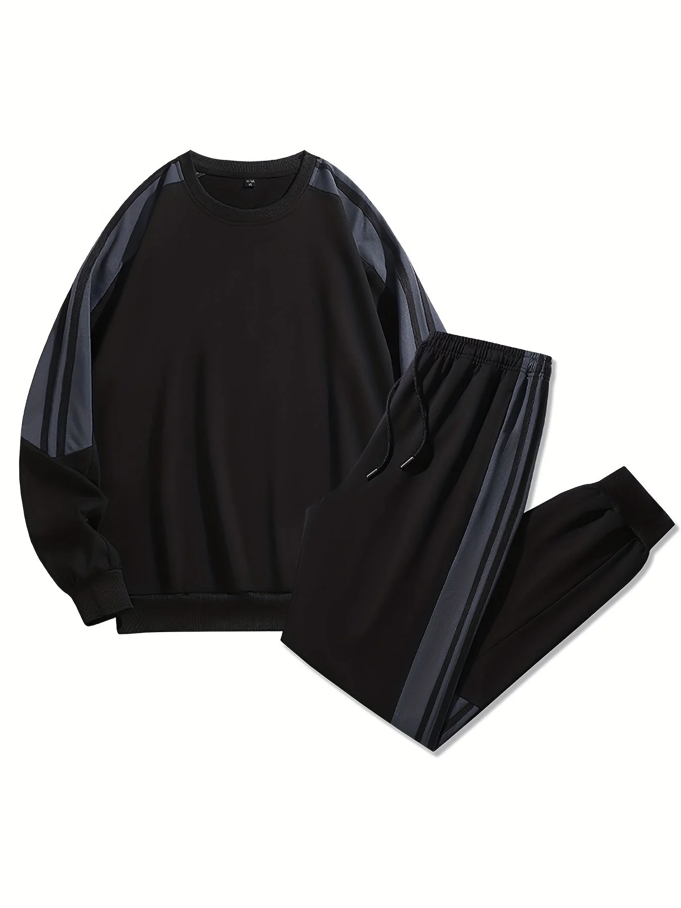 Ensemble de survêtement décontracté pour homme, style sportswear, manches longues, idéal automne/hiver - Image 3