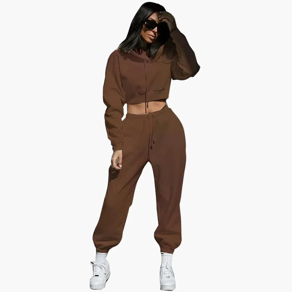 Ensemble Survêtement Femme Style Moderne Décontracté - Idéal Loisirs et Sport - Image 5
