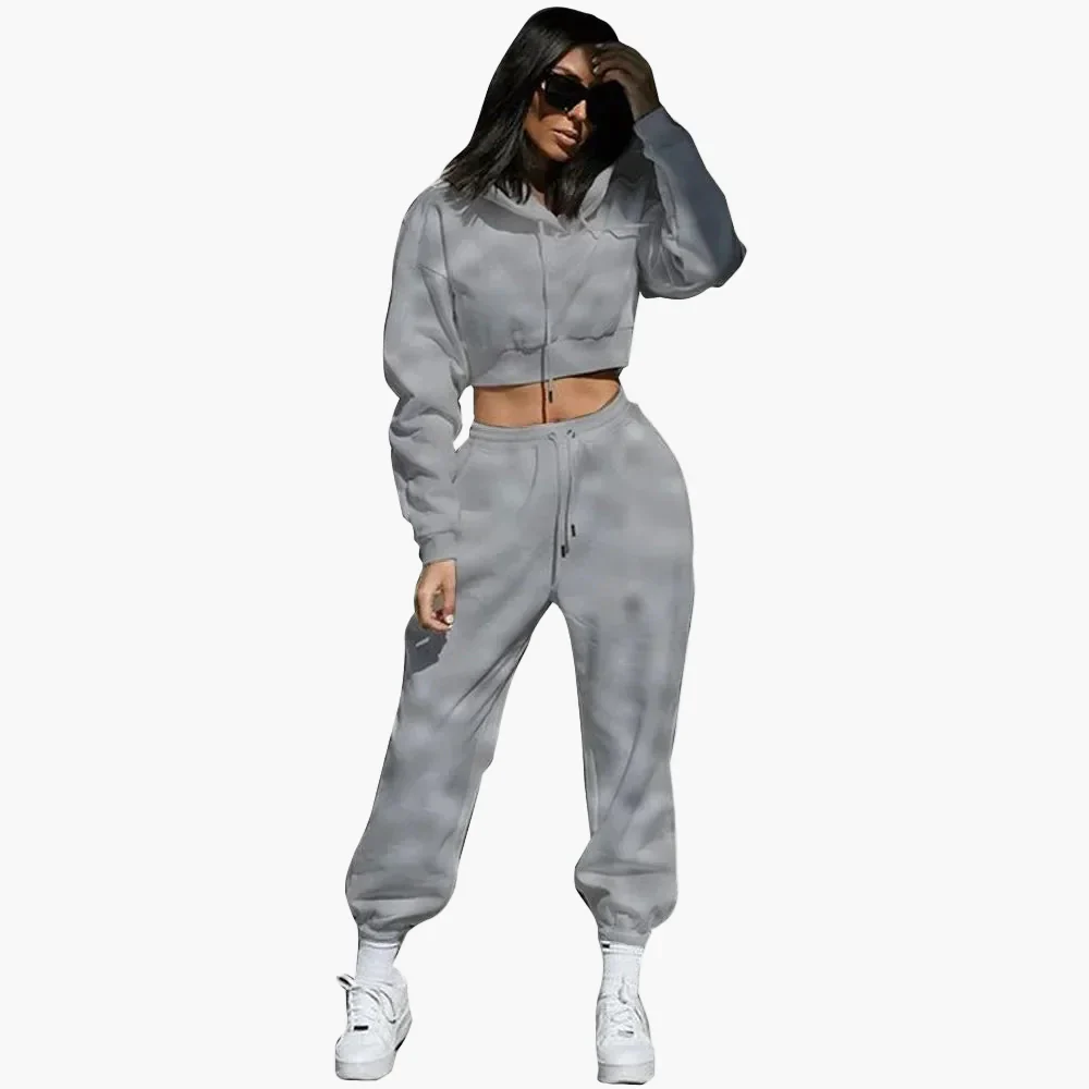 Ensemble Survêtement Femme Style Moderne Décontracté - Idéal Loisirs et Sport - Image 6
